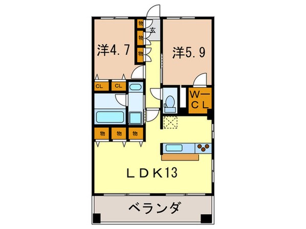 キャッスルプラザ西宮の物件間取画像